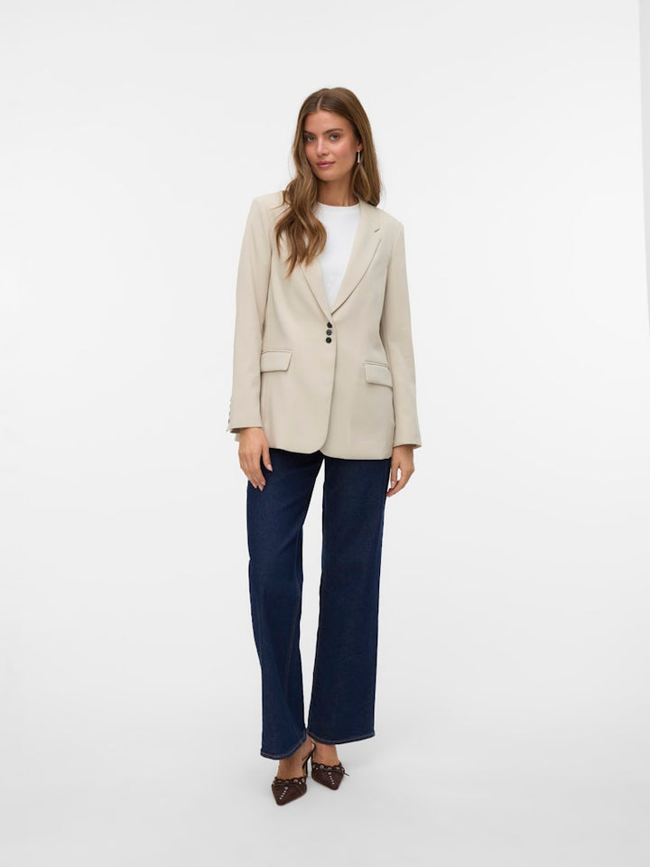 Vmphiline Ls Regular Blazer - Ecru