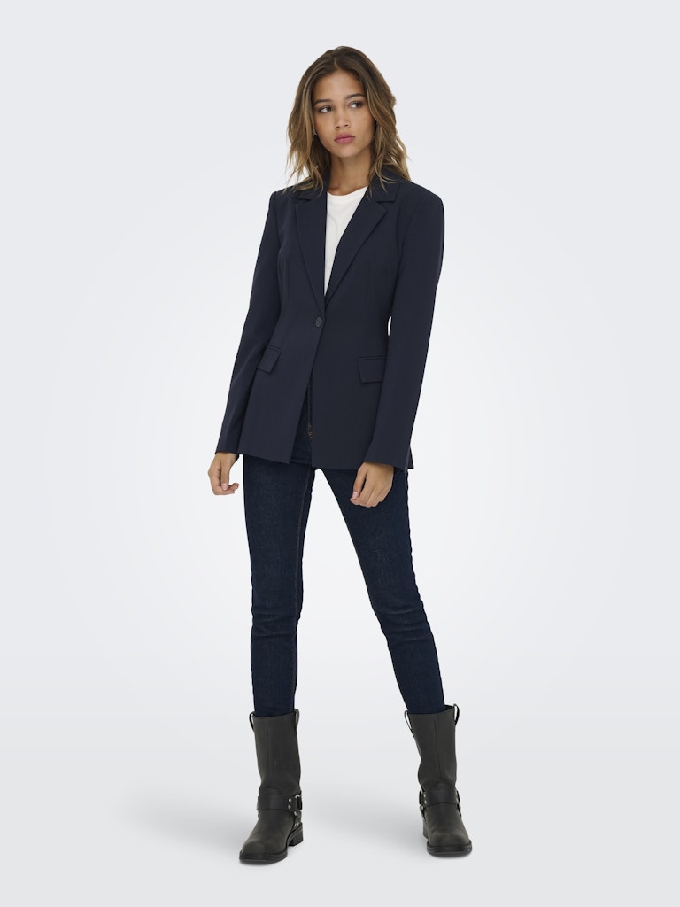 Onlraven Life L/s Hourglass Blazer Tlr - Navy