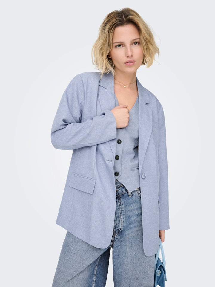 Onllinda Ls Boyfr Mel Blazer Tlr Noos - Blauw Melee