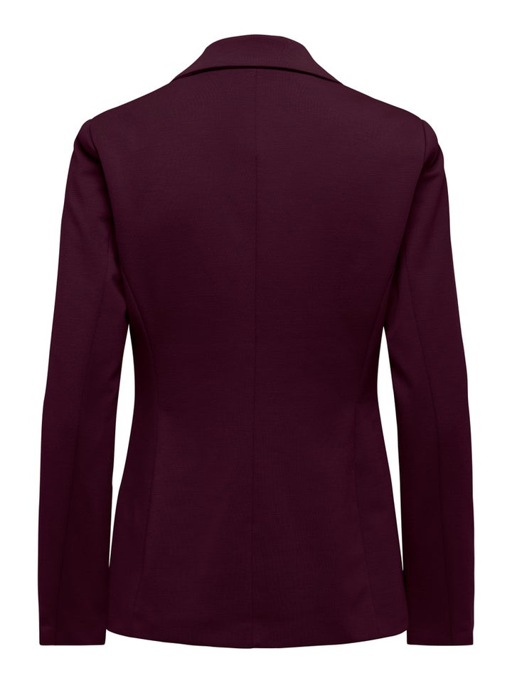 Onlpeach L/s Fit Blazer Tlr Noos - Bordeaux