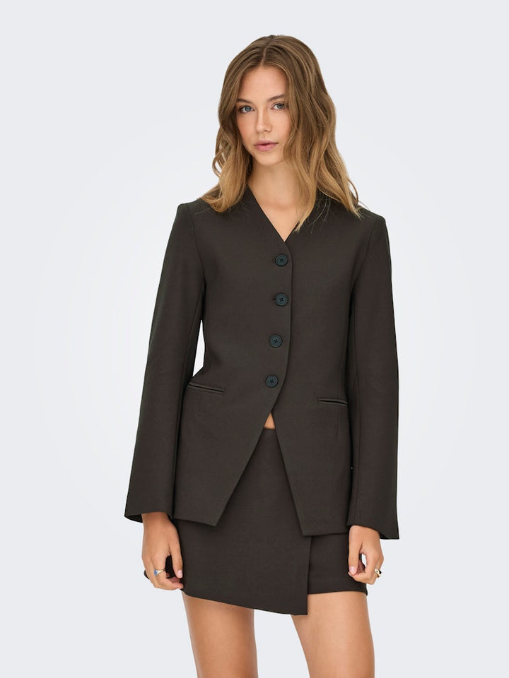 Onllamina Life L/s Fit Blazer Tlr - Bruin