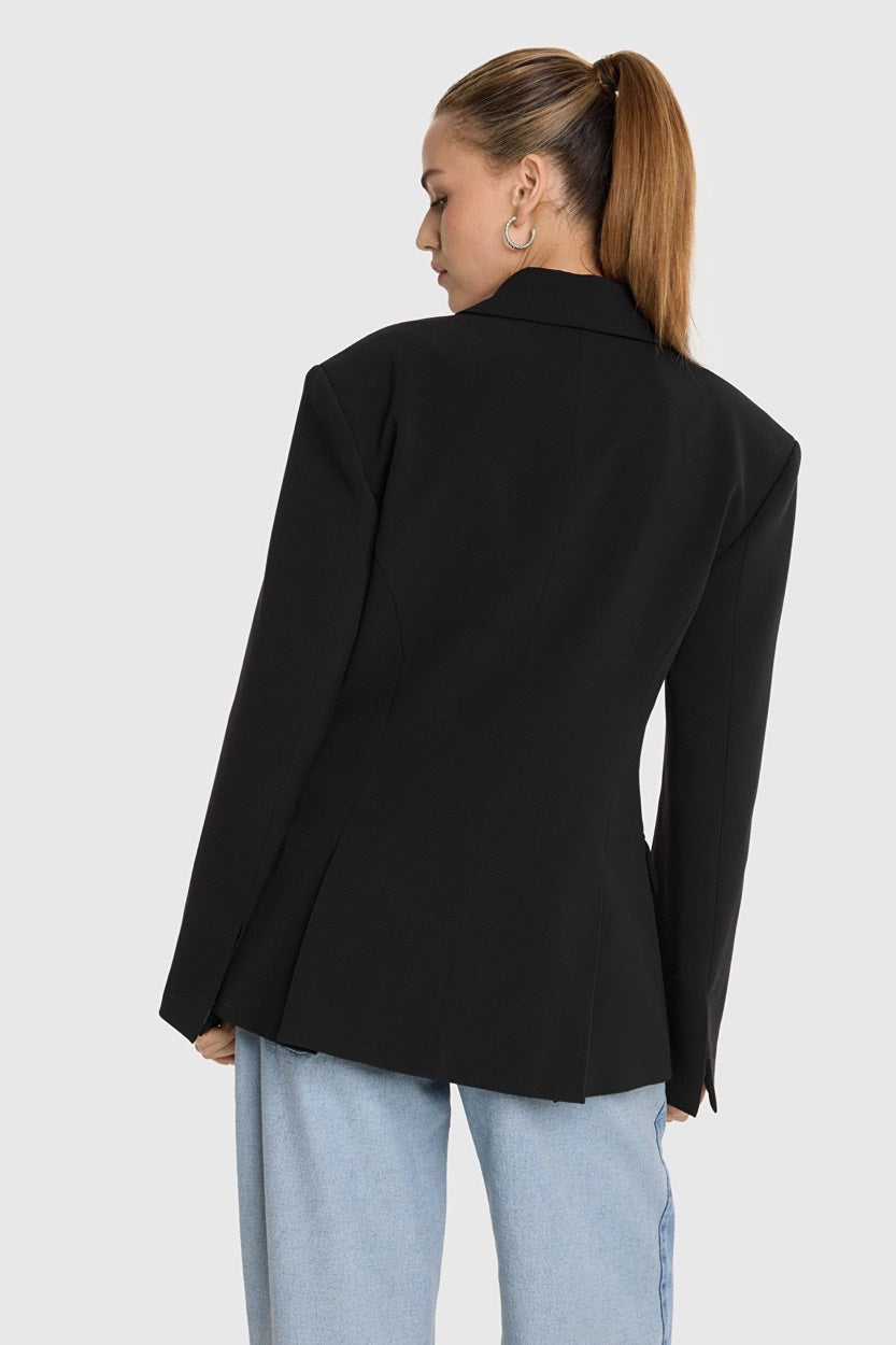 Fitted Blazer - Zwart