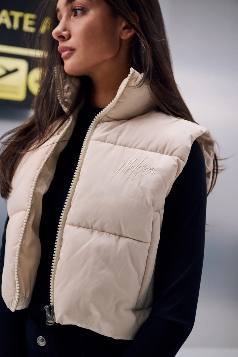 Cropped Bodywarmer - Beige