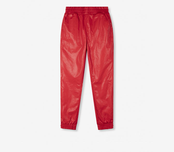 Ladies Woven Shiny Training Pants - Rood