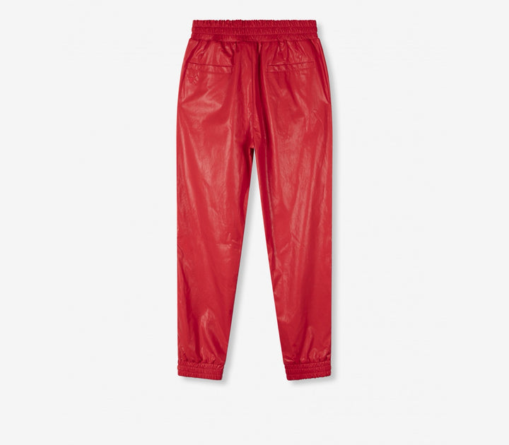 Ladies Woven Shiny Training Pants - Rood