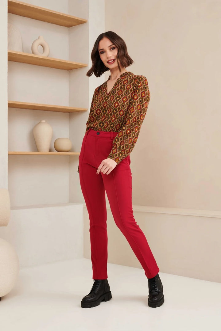 Trouser Odessa - Bordeaux