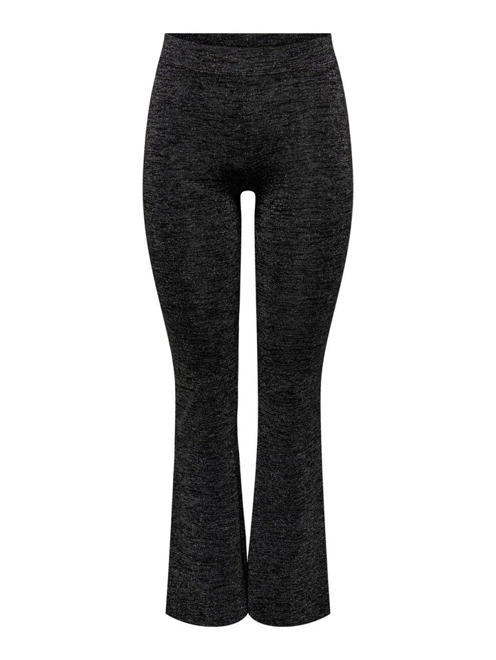 Onlroma Flared Shine Pant Jrs - Zwart
