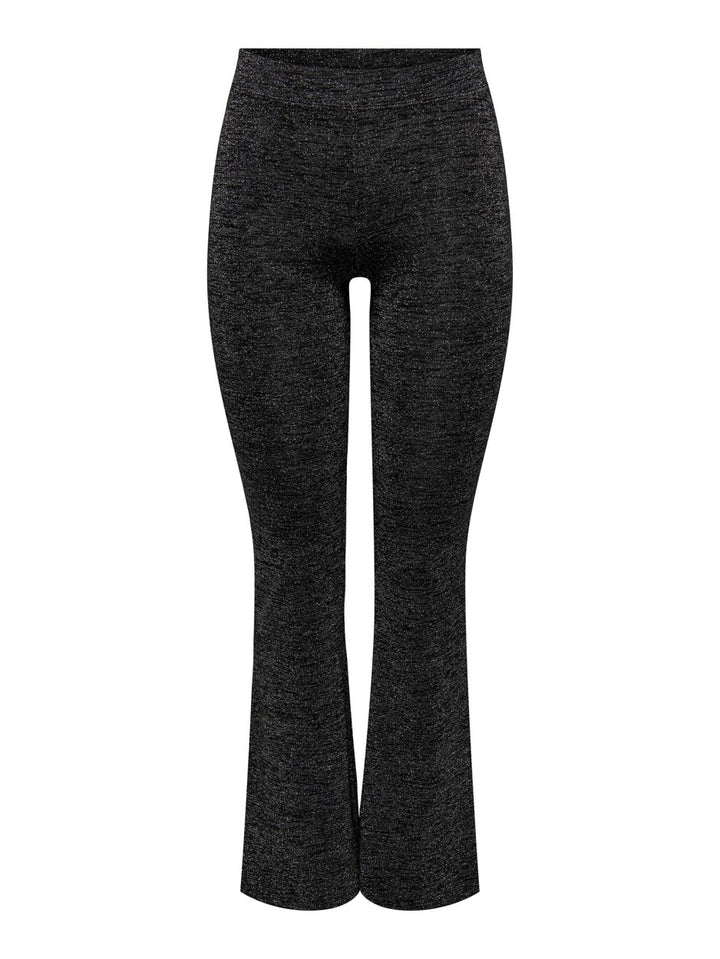 Onlroma Flared Shine Pant Jrs - Zwart Dessin