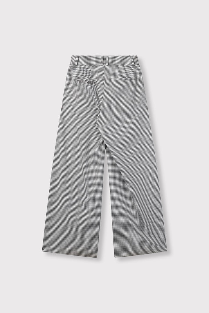 Ladies Woven Mini Check Pant - Zwart Dessin