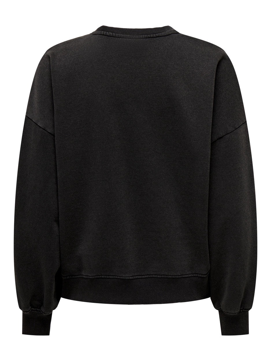 Onllucinda L/s Graffiti O-neck Box - Zwart