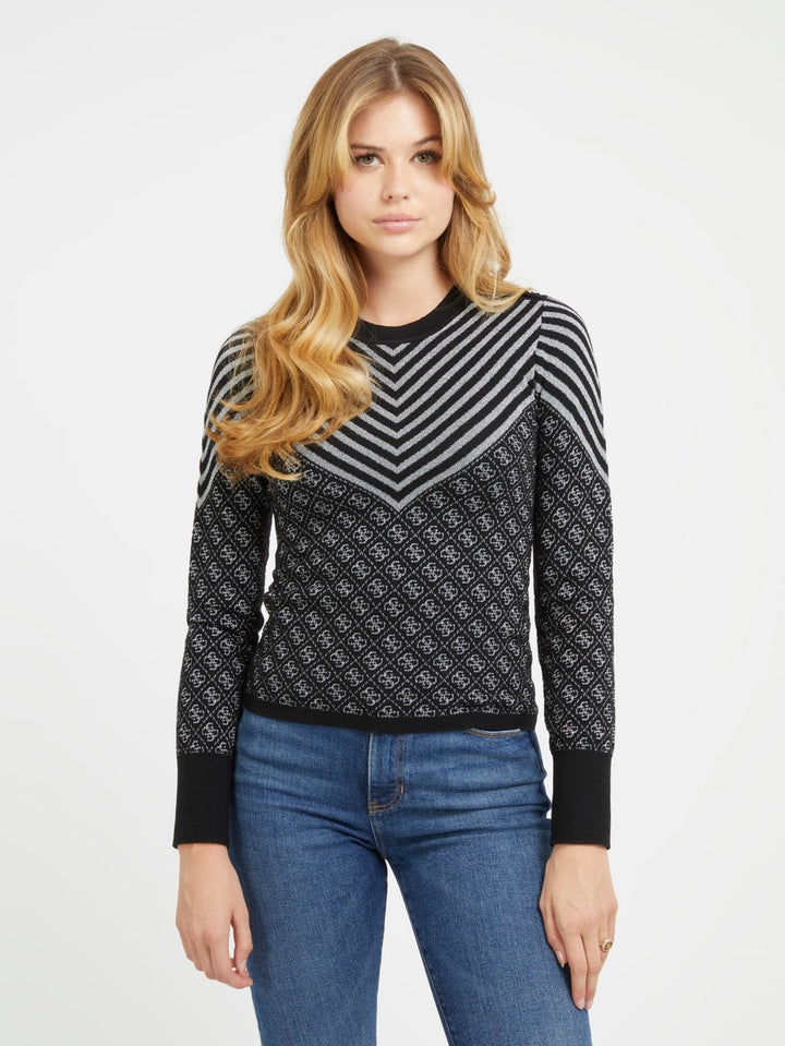 Renee Sweater - Zwart Dessin