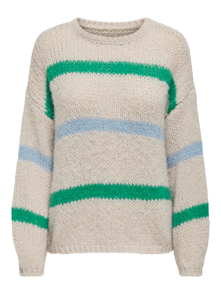 Onljackie Ls Pullover Nca Knt - Ecru Dessin