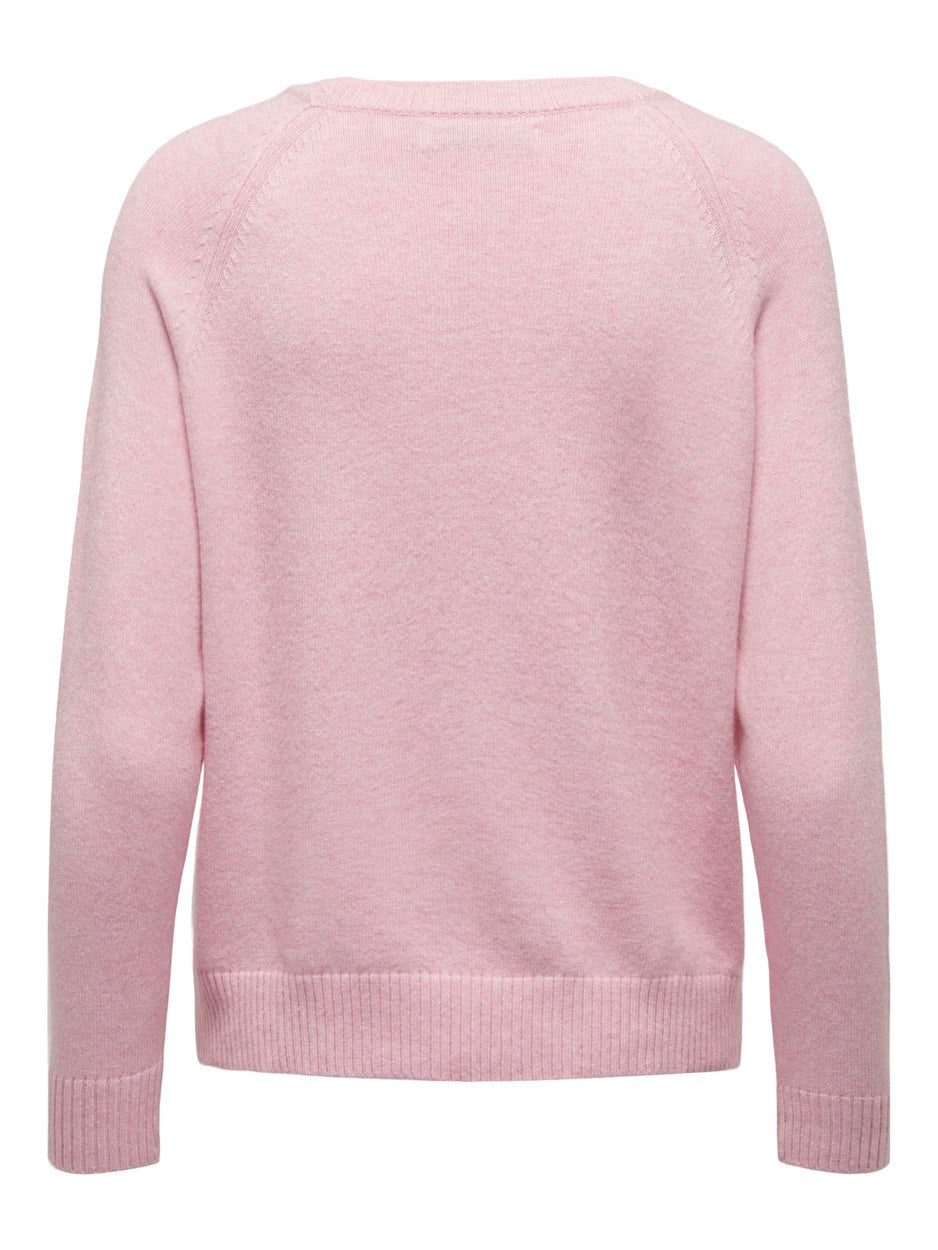 Onllesly Kings L/s Pullover Knt Noo - Licht Roze