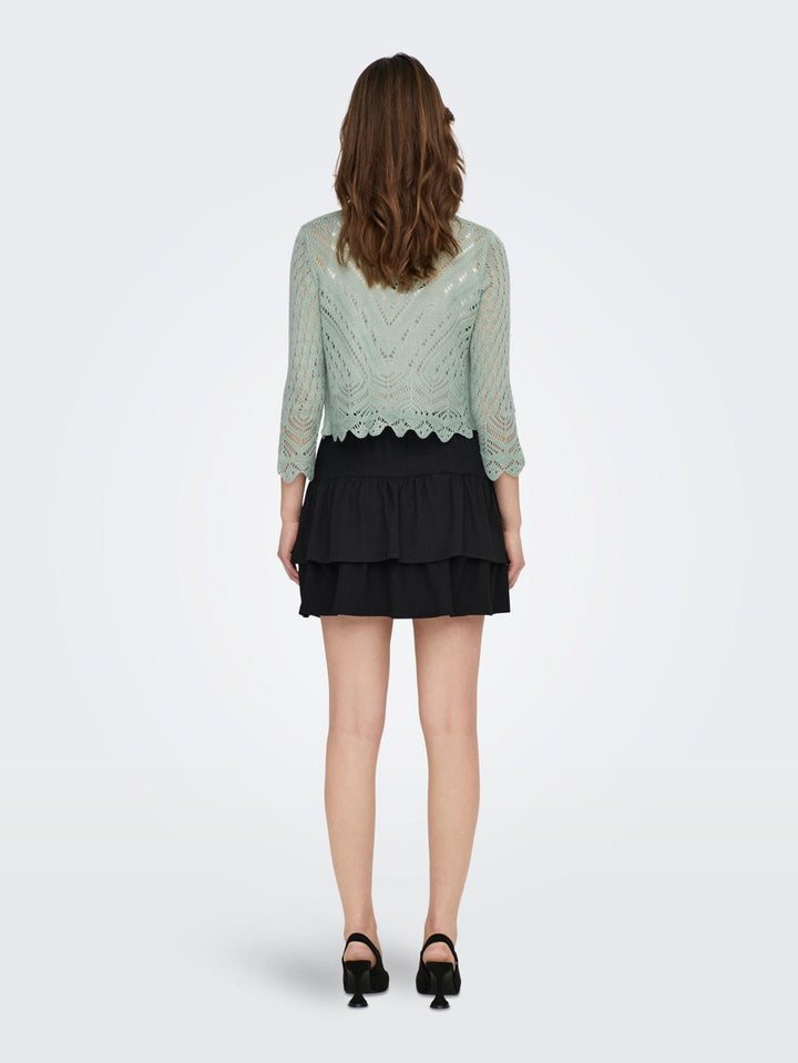 Jdysun 3/4 Cropped Cardigan Knt - Oud Groen