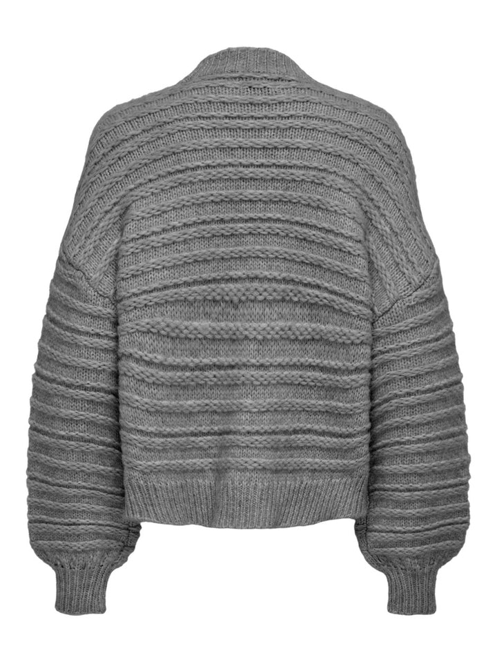 Onlnala Life Wool Ls Open Cardigan - Grijs Dessin