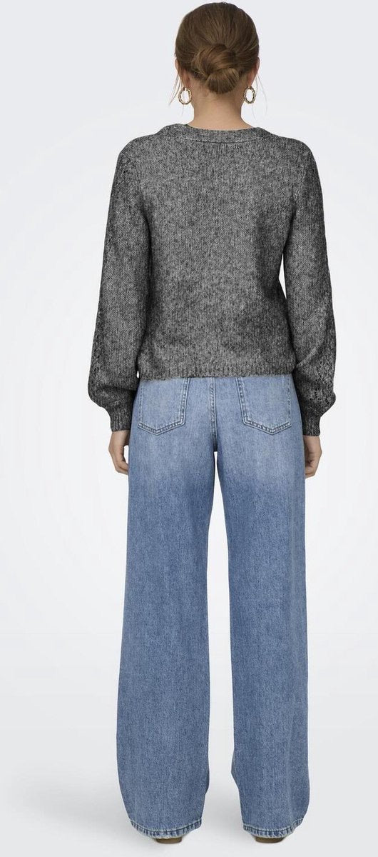 Jdysilja L/s Structure Cardigan Knt - Grijs Dessin