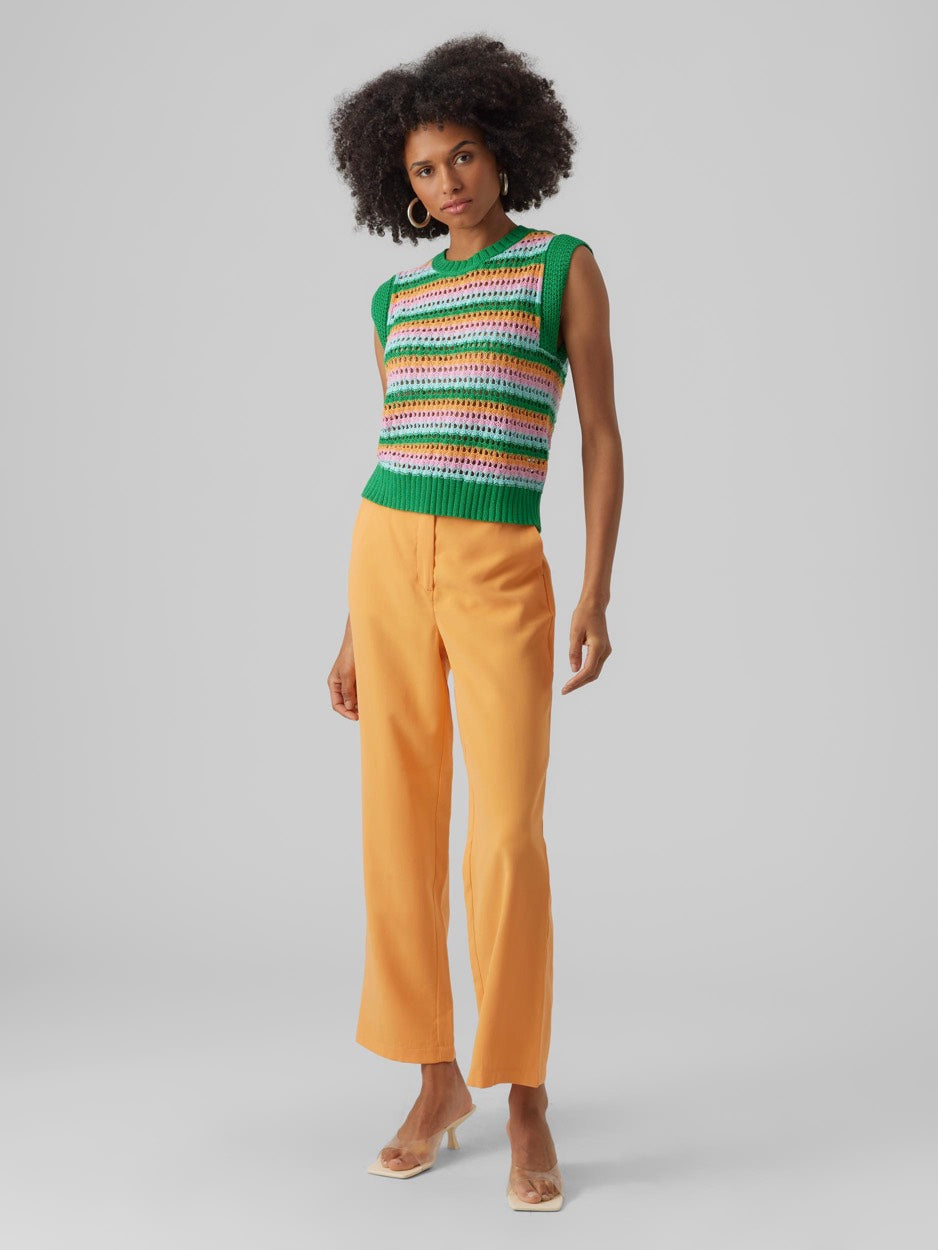 Vmalania Sl O-neck Top - Groen Dessin