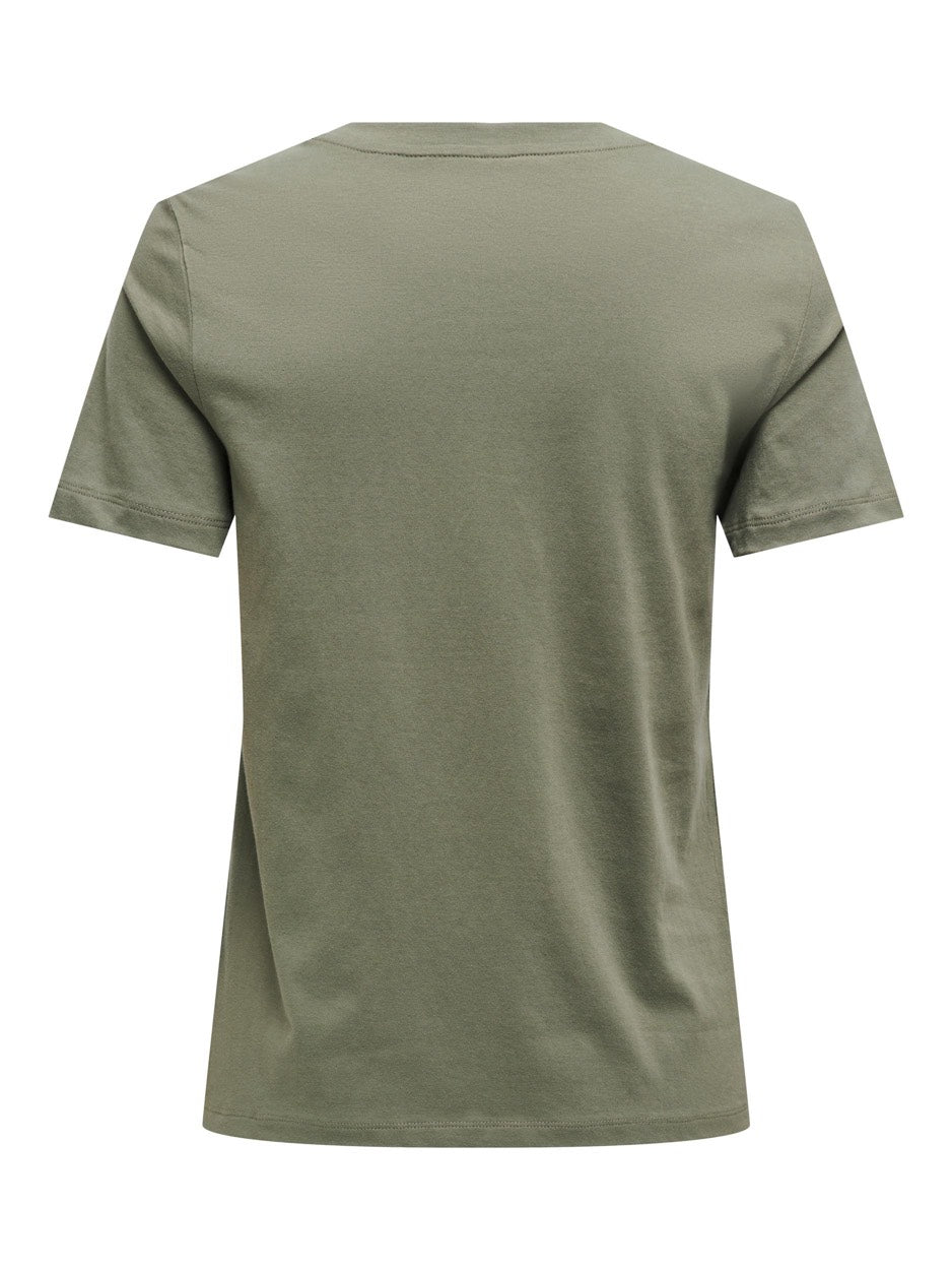 Onlsheryl Reg Ss Wild Top - Army