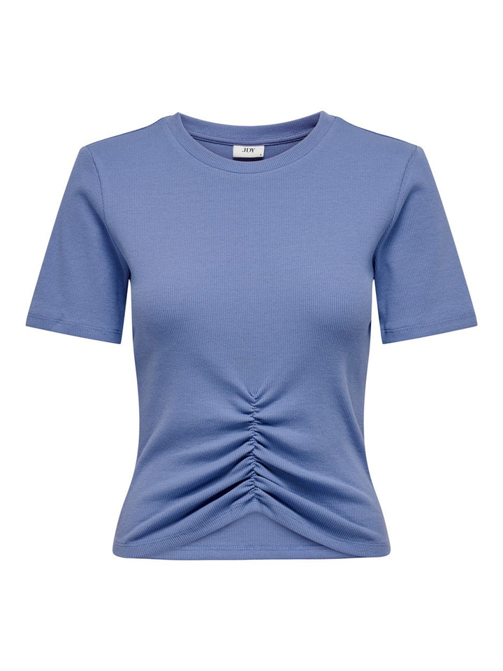 Jdygia S/s Rib Top Jrs - Rafblauw