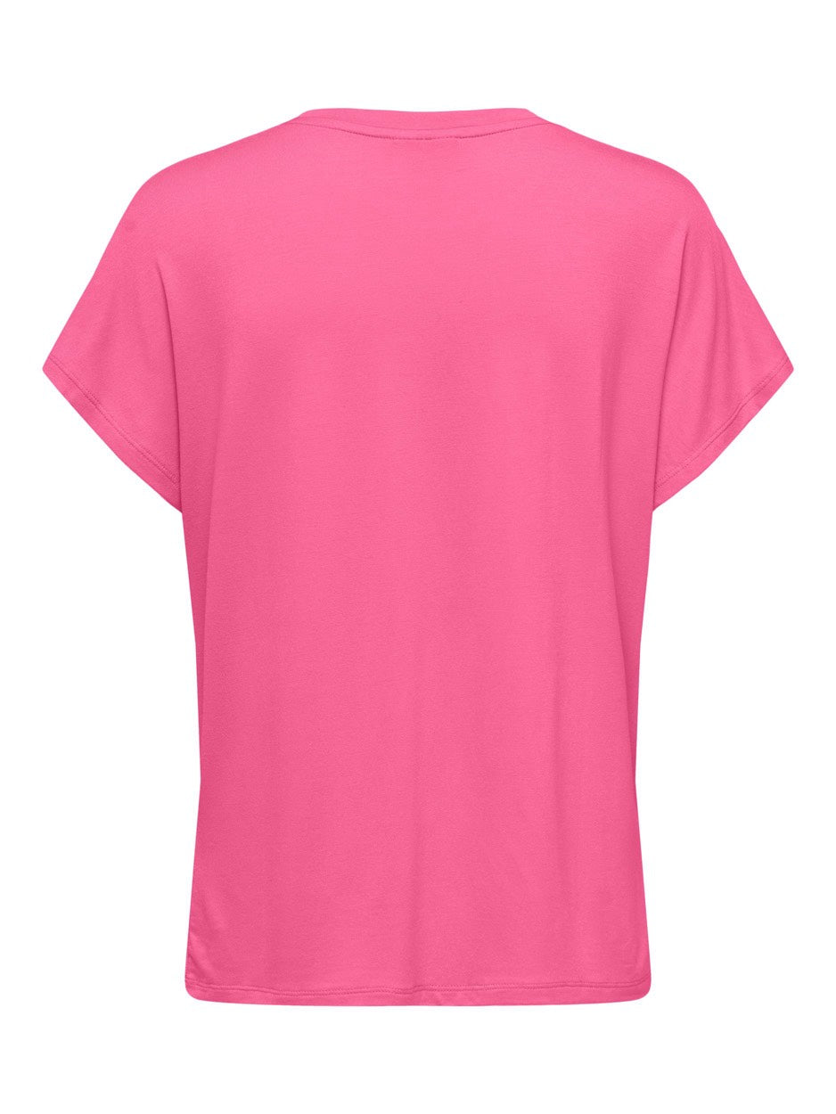 Jdynelly S/s O-neck Top Jrs Noos - Roze