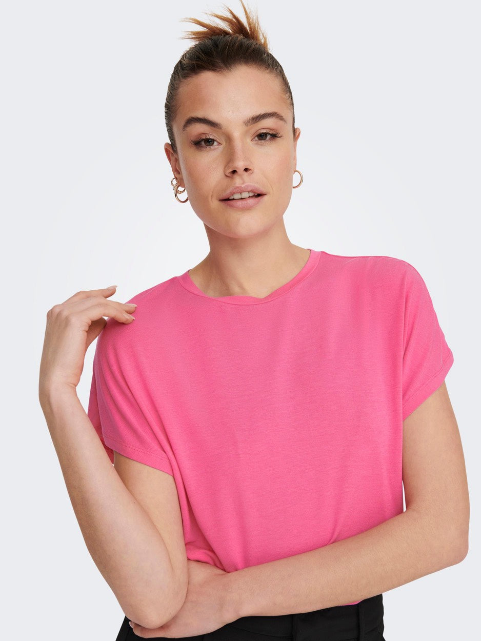 Jdynelly S/s O-neck Top Jrs Noos - Roze