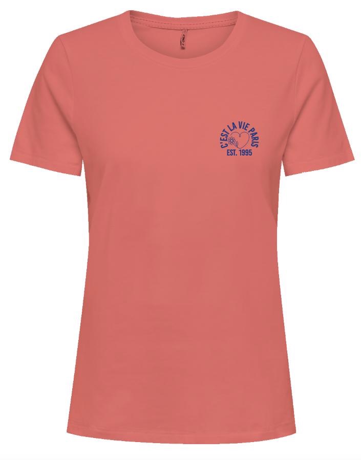 Onlcarrie Ss Tee Cs Jrs - Zalm/peach