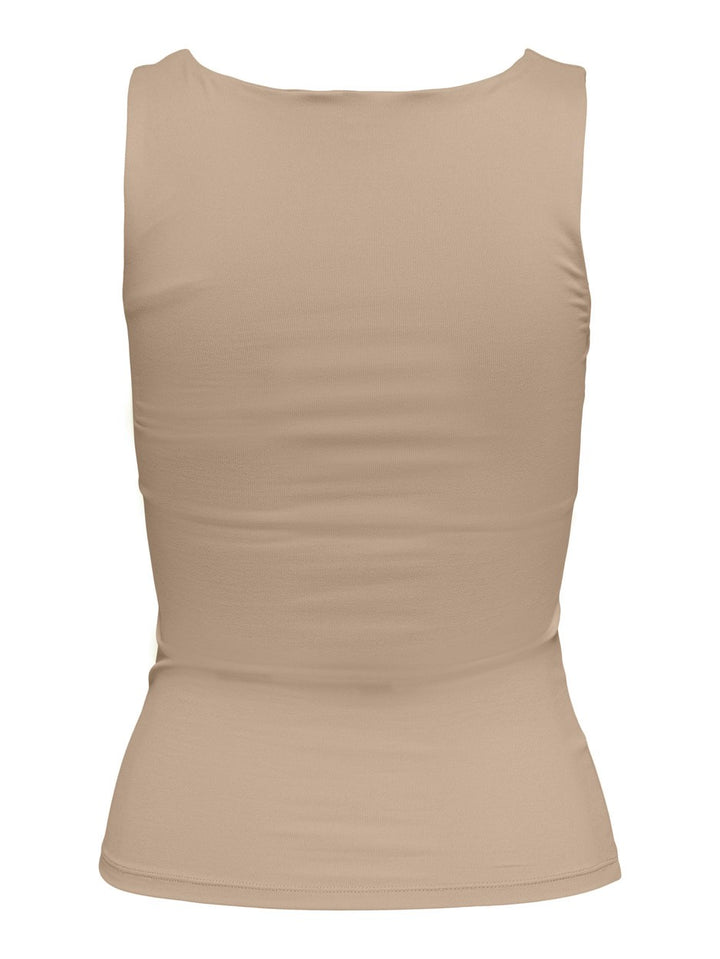 Onlea S/l 2-ways Fit Top Jrs Noos - Beige
