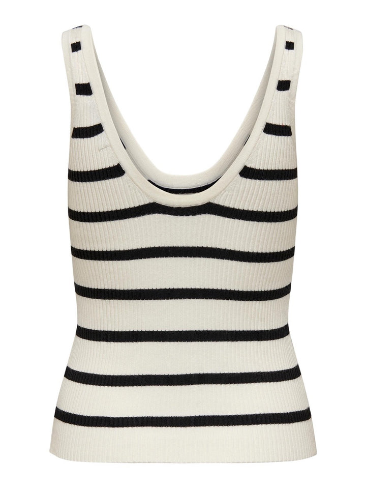 Onlandrea Singlet S/l Knt Noos - Wit Dessin