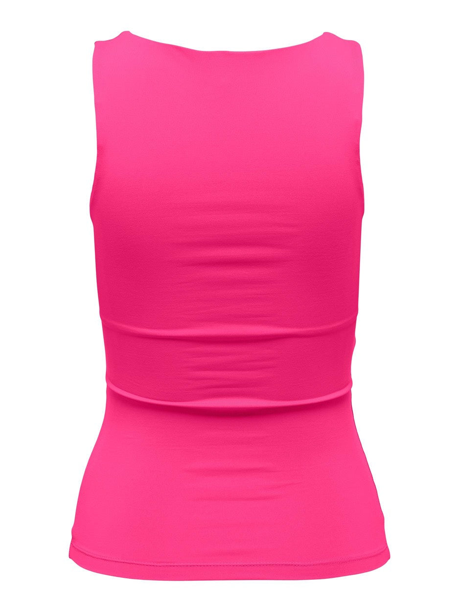Onlea S/l 2-ways Fit Top Jrs Noos - Fuchsia