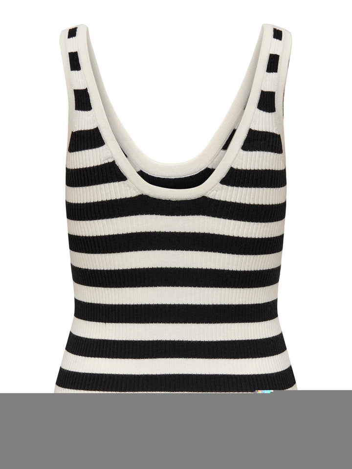 Onlandrea Singlet S/l Knt Noos - Zwart Dessin