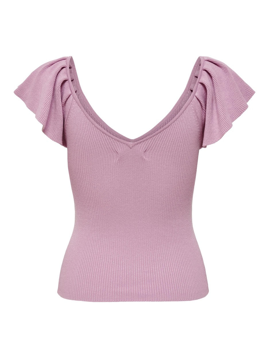 Jdysabrina Life S/s Pleat Sleeve To - Mauve