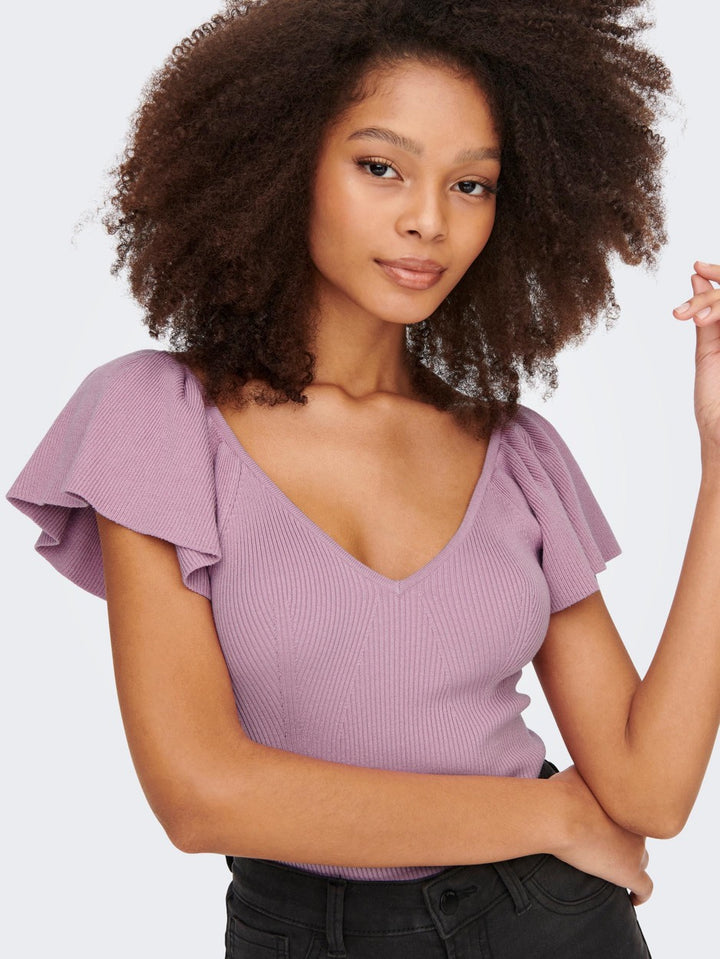 Jdysabrina Life S/s Pleat Sleeve To - Mauve