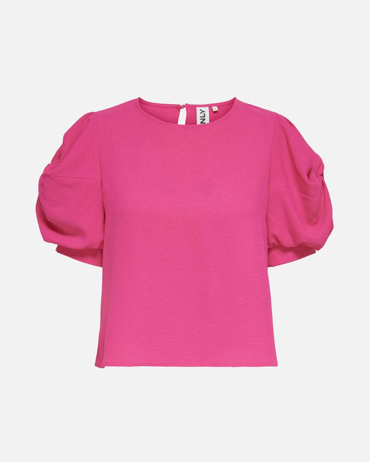 Onlmette Ss Puff Top Wvn - Roze