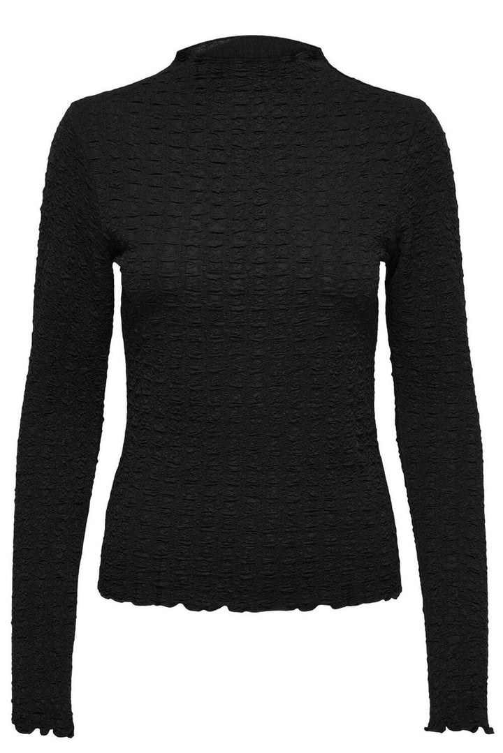 Onlgerda L/s Mock Neck Top Jrs - Zwart