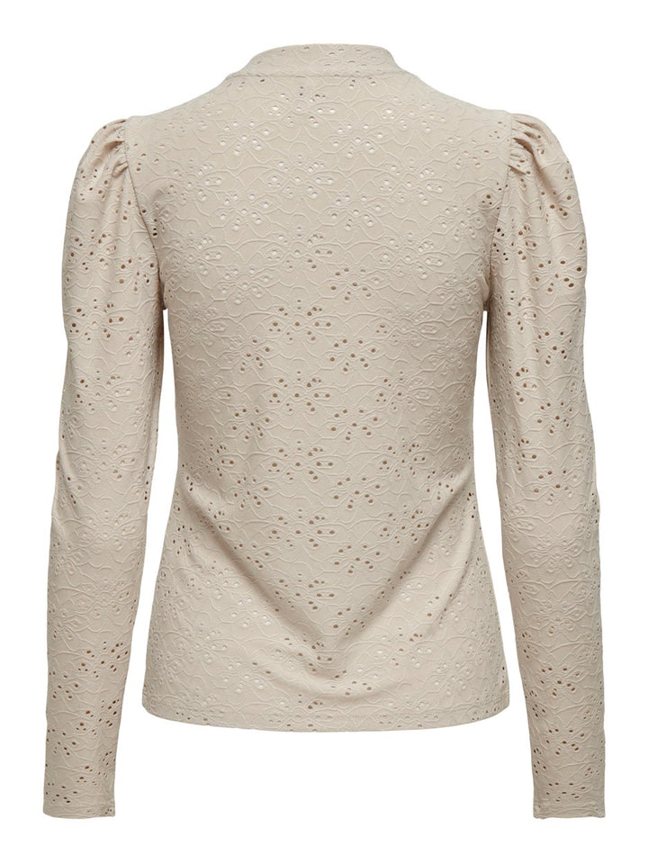 Onlsmilla L/s Puff Top Jrs - Beige