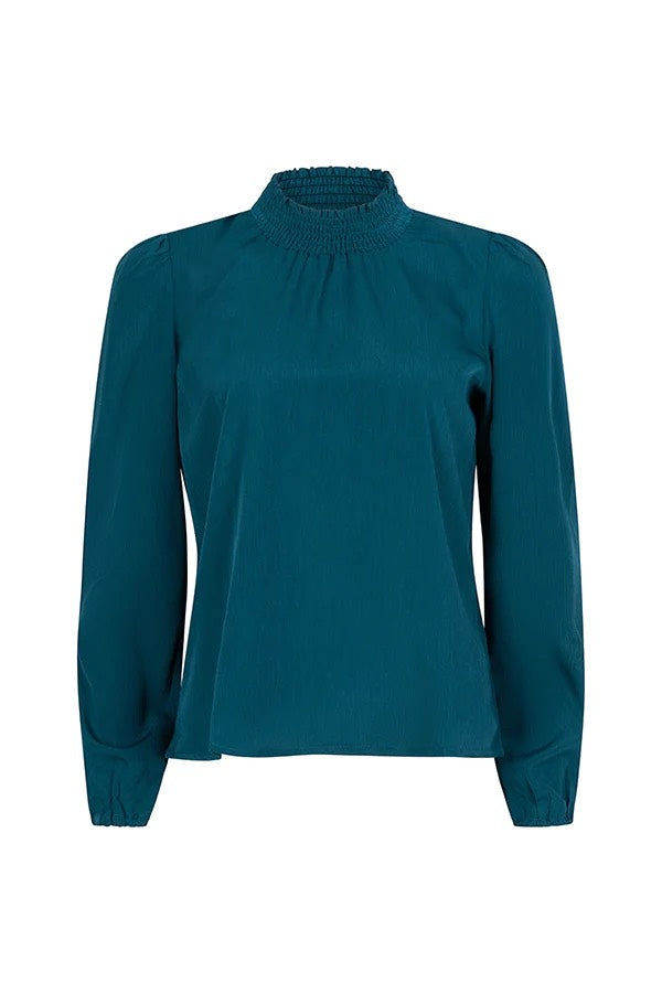 Blouse Sherina - Petrol Blauw