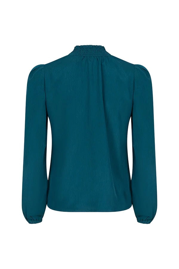 Blouse Sherina - Petrol Blauw