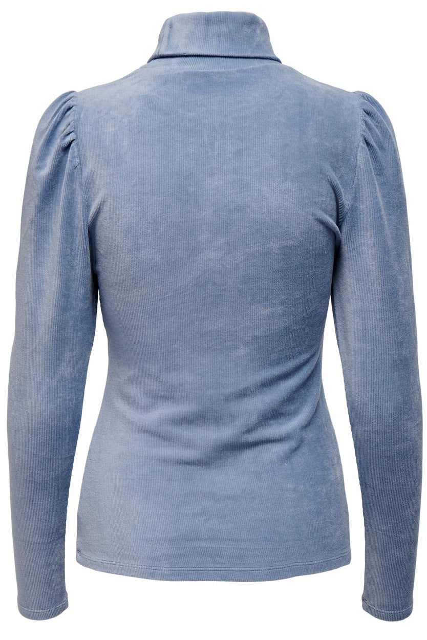 Onllela L/s Rollneck Shoulder Top C - Blauw Melee