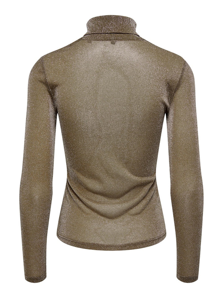 Onlamera Glitter L/s Rollneck Jrs - Bruin Dessin