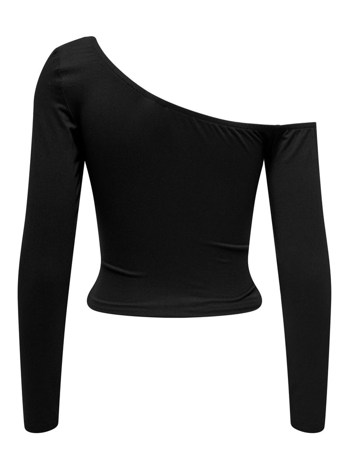 Onlyara L/s Cutout Top Nn - Zwart