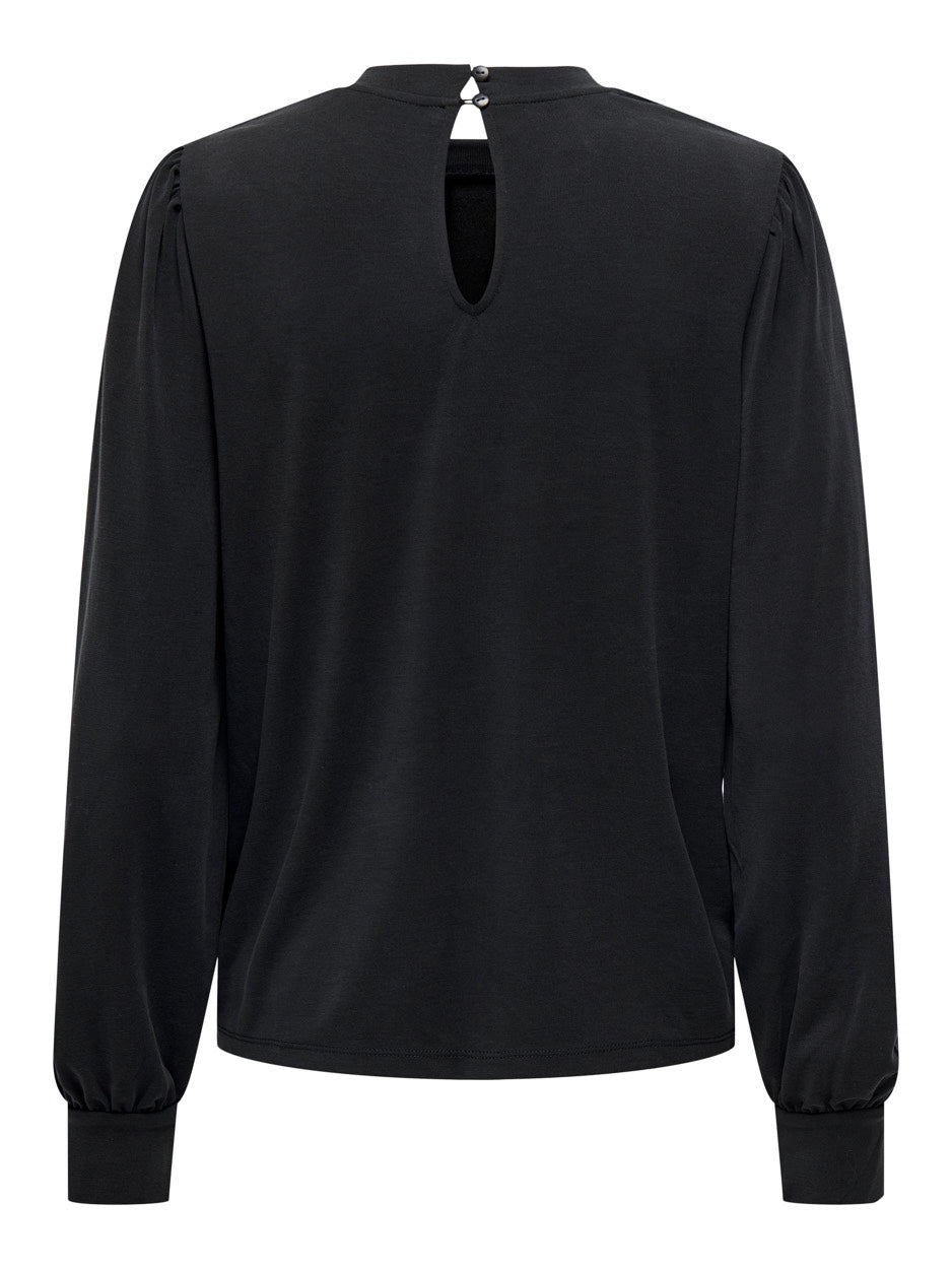 Onlfree Life L/s Modal Highneck Top - Zwart