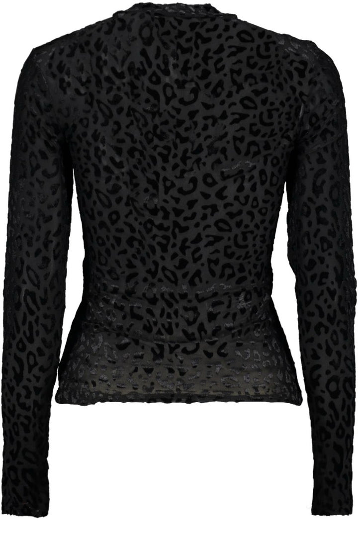 Onlnora L/s Mesh Top Jrs - Zwart