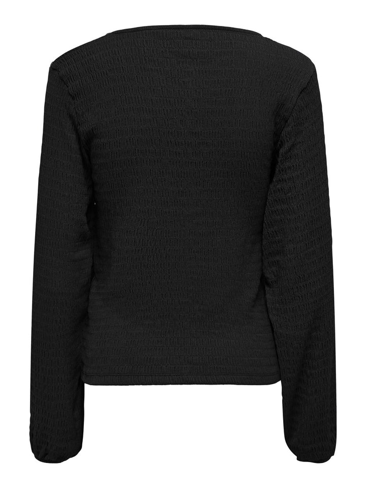 Onlmadelina L/s V-neck Top Cc Jrs - Zwart