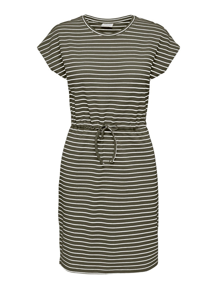 Onlbubble S/s Dress Swt - Groen Dessin