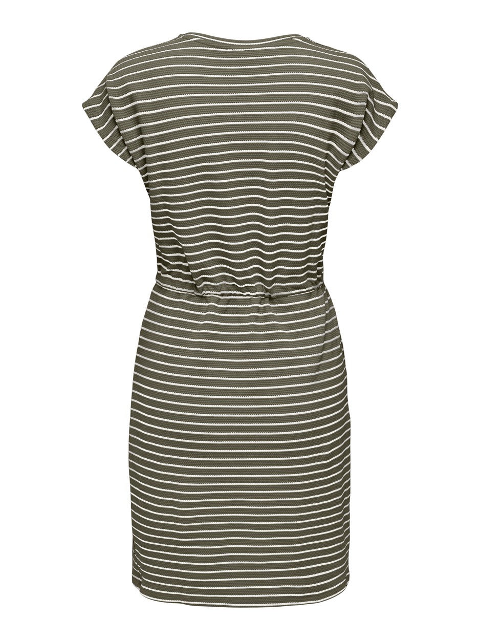 Onlbubble S/s Dress Swt - Groen Dessin