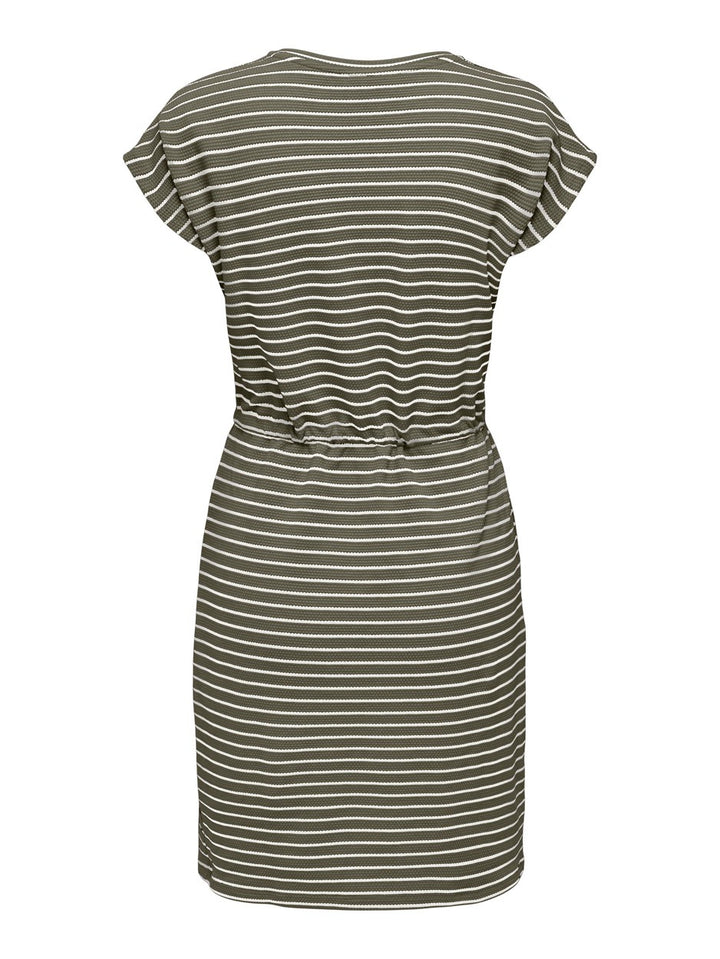 Onlbubble S/s Dress Swt - Groen Dessin