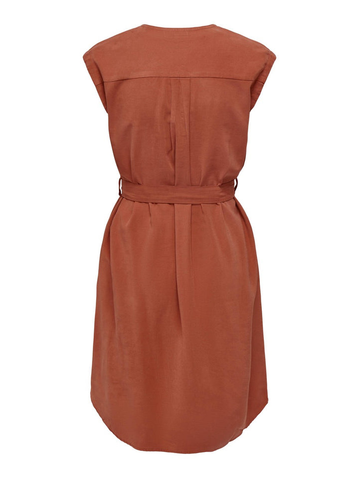 Onlaris Life S/l Short Belt Dress P - Roest