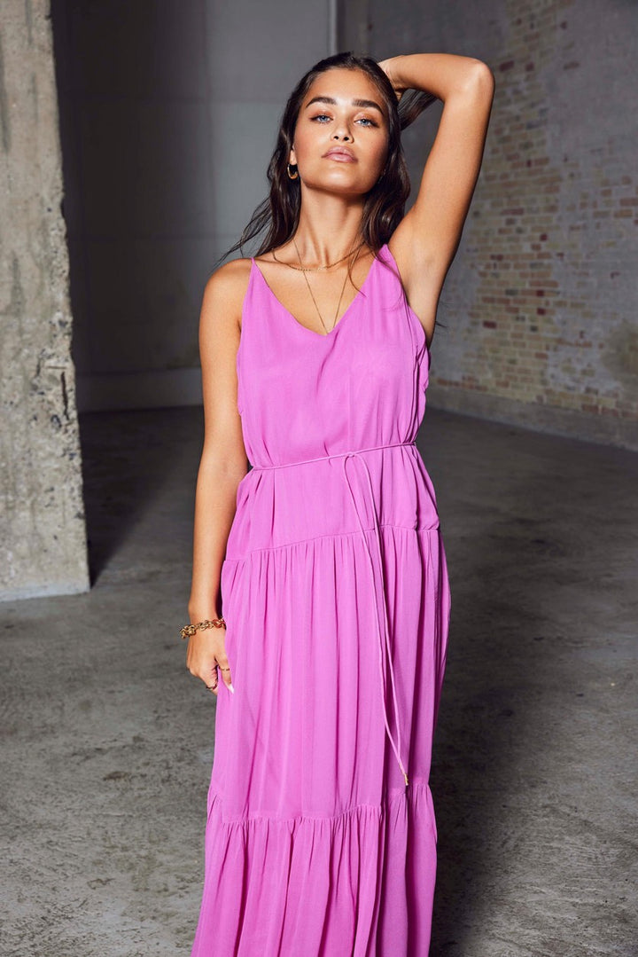 Onlmerle Strap Maxi Dress Wvn - Roze