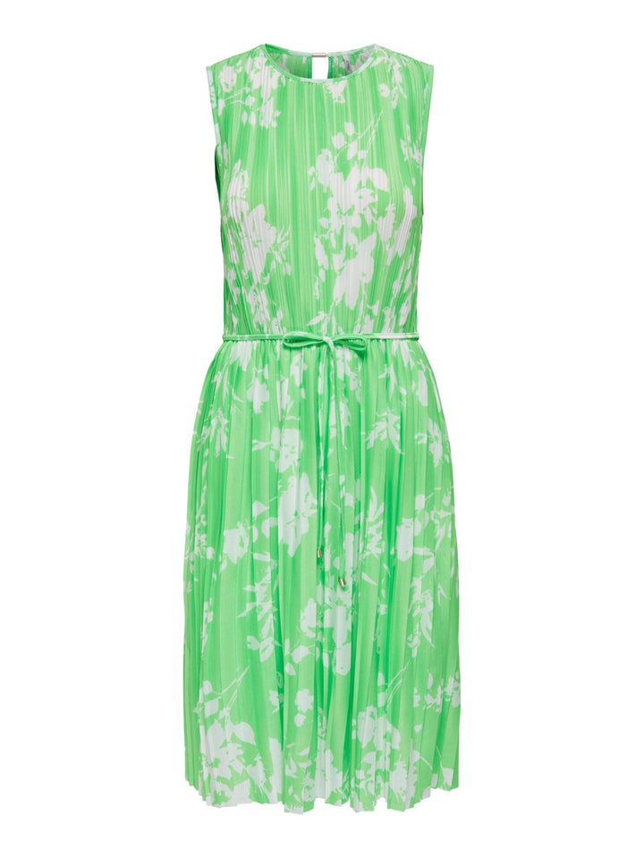 Onlelema S/l Plisse Dress Box Jrs - Groen Dessin