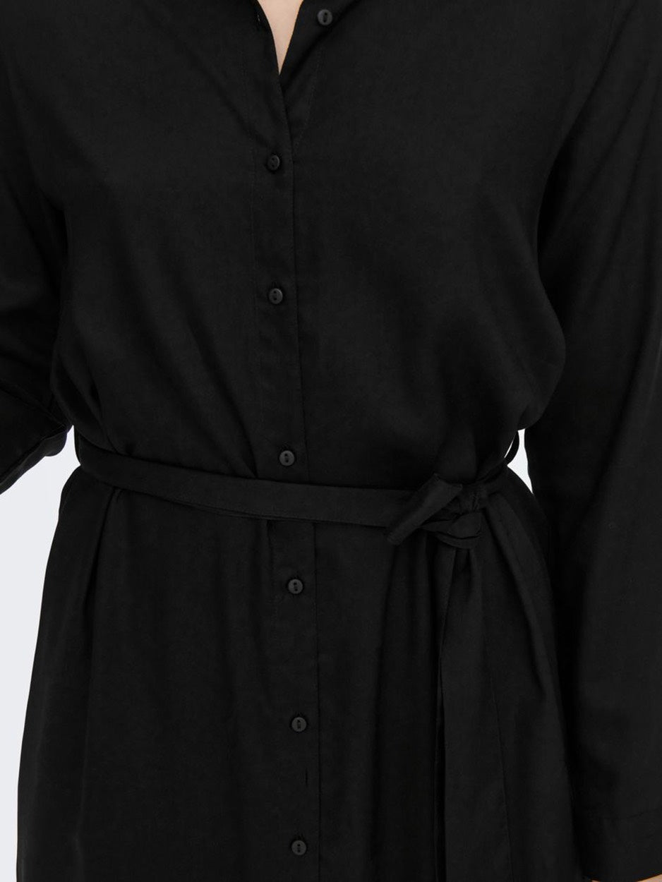 Onlmulba Life Ls Shirt Dress - Zwart
